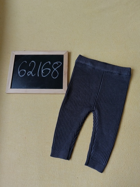 Legginsy niemowlęce George 62/68 prążkowane grafitowe