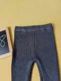 Legginsy niemowlęce George 62/68 prążkowane grafitowe