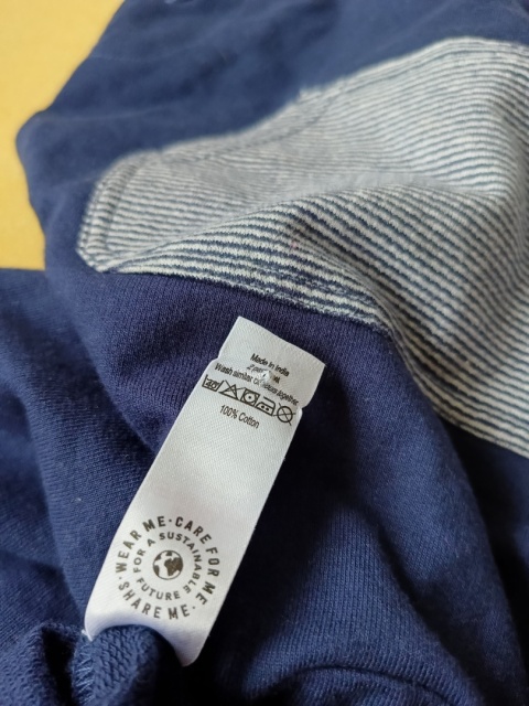 Ogrodniczki niemowlęce George 80/86 granatowe bawełniane unisex