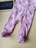 Pajac polarowy Disney Baby 62/68 różowy w kwiatki