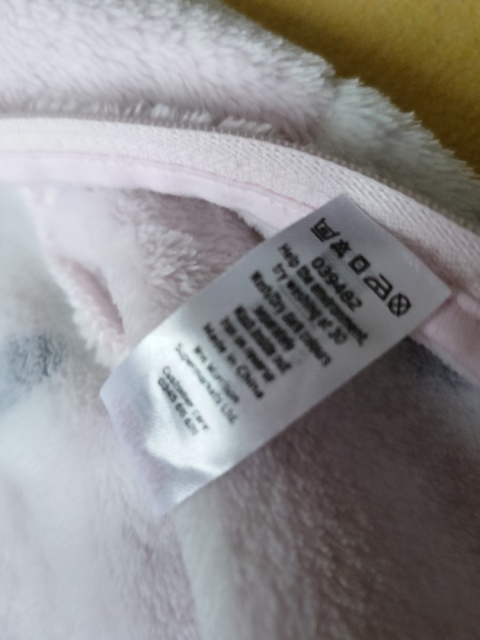 Pajac polarowy Nutmeg 68 różowy misie ciepły