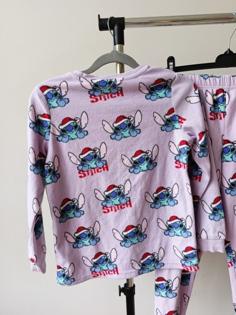 Piżama dziewczęca Stitch M&S 134 komplet polar Disney 8-9 lat