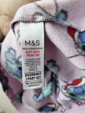 Piżama dziewczęca Stitch M&S 134 komplet polar Disney 8-9 lat