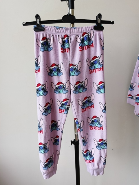 Piżama dziewczęca Stitch M&S 134 komplet polar Disney 8-9 lat
