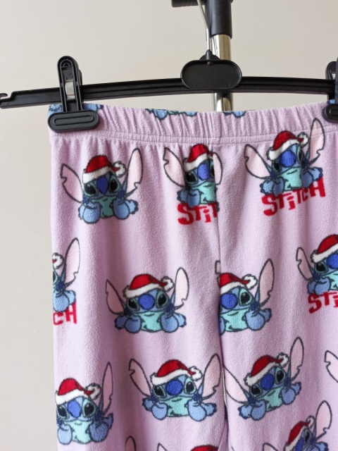 Piżama dziewczęca Stitch M&S 134 komplet polar Disney 8-9 lat