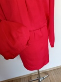 Czerwona sukienka BODYFLIRT 50 oversize elegancka wiązana