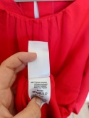 Czerwona sukienka BODYFLIRT 50 oversize elegancka wiązana