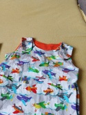 Rampers niemowlęcy samoloty 62/68 handmade