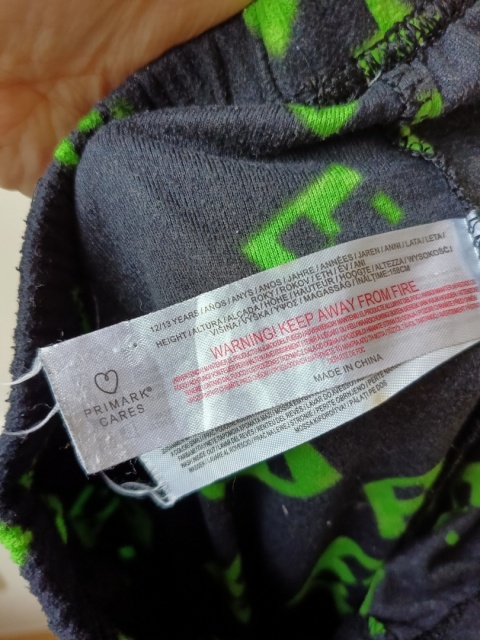 Spodnie polarowe Minecraft Creeper Primark 12-13 lat