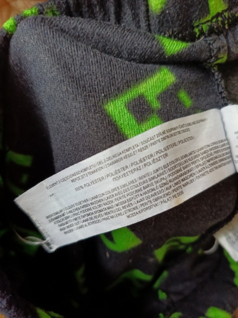 Spodnie polarowe Minecraft Creeper Primark 12-13 lat