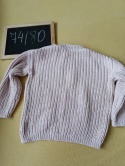 Sweter George 9-12 mies. 74/80 różowy dzianinowy