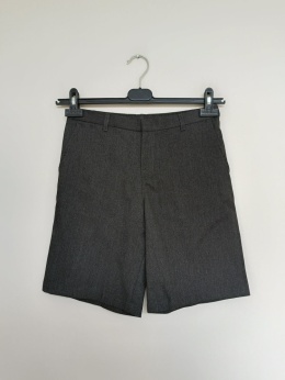 Szare eleganckie spodenki chłopięce GEORGE 11–12 lat 146–152 cm – wizytowe krótkie spodenki