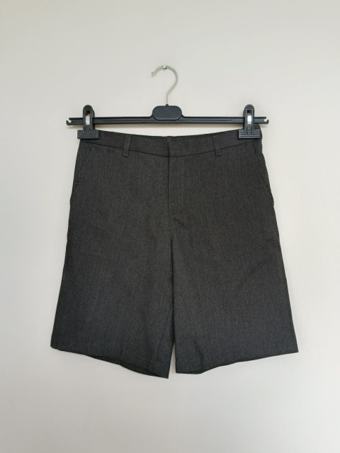 Szare eleganckie spodenki chłopięce GEORGE 11–12 lat 146–152 cm – wizytowe krótkie spodenki