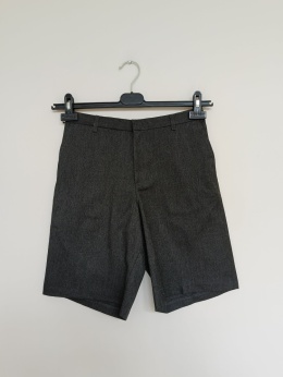 Szare eleganckie spodenki chłopięce GEORGE 12-13 lat 152-158 cm – krótkie spodenki wizytowe
