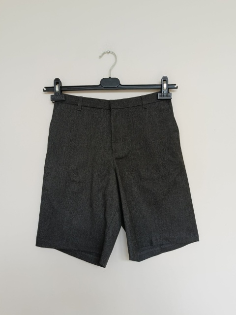 Szare eleganckie spodenki chłopięce GEORGE 12-13 lat 152-158 cm – krótkie spodenki wizytowe