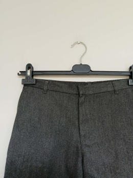 Szare eleganckie spodenki chłopięce GEORGE 13–14 lat 158–164 cm – wizytowe krótkie spodenki