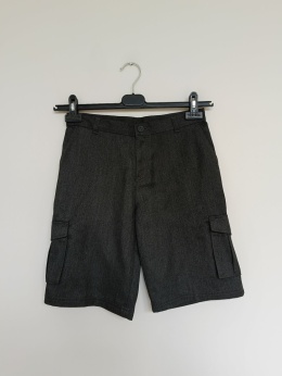 Szare spodenki cargo chłopięce GEORGE 10–11 lat 140–146 cm – eleganckie krótkie spodenki z kieszeniami