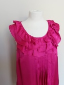Tunika damska new look neon róż r.42 falbanki krótka sukienka