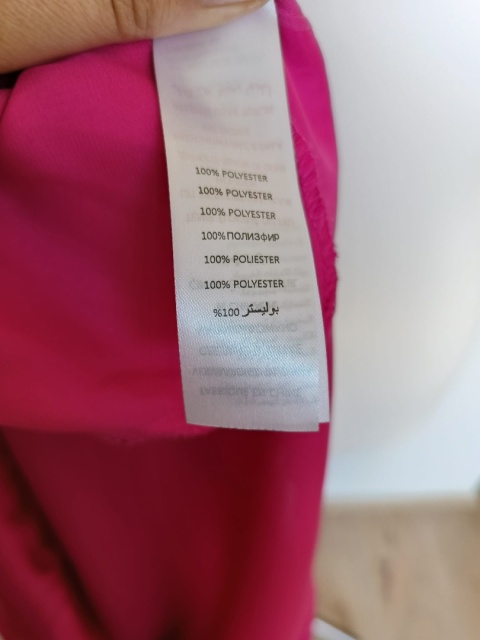 Tunika damska new look neon róż r.42 falbanki krótka sukienka